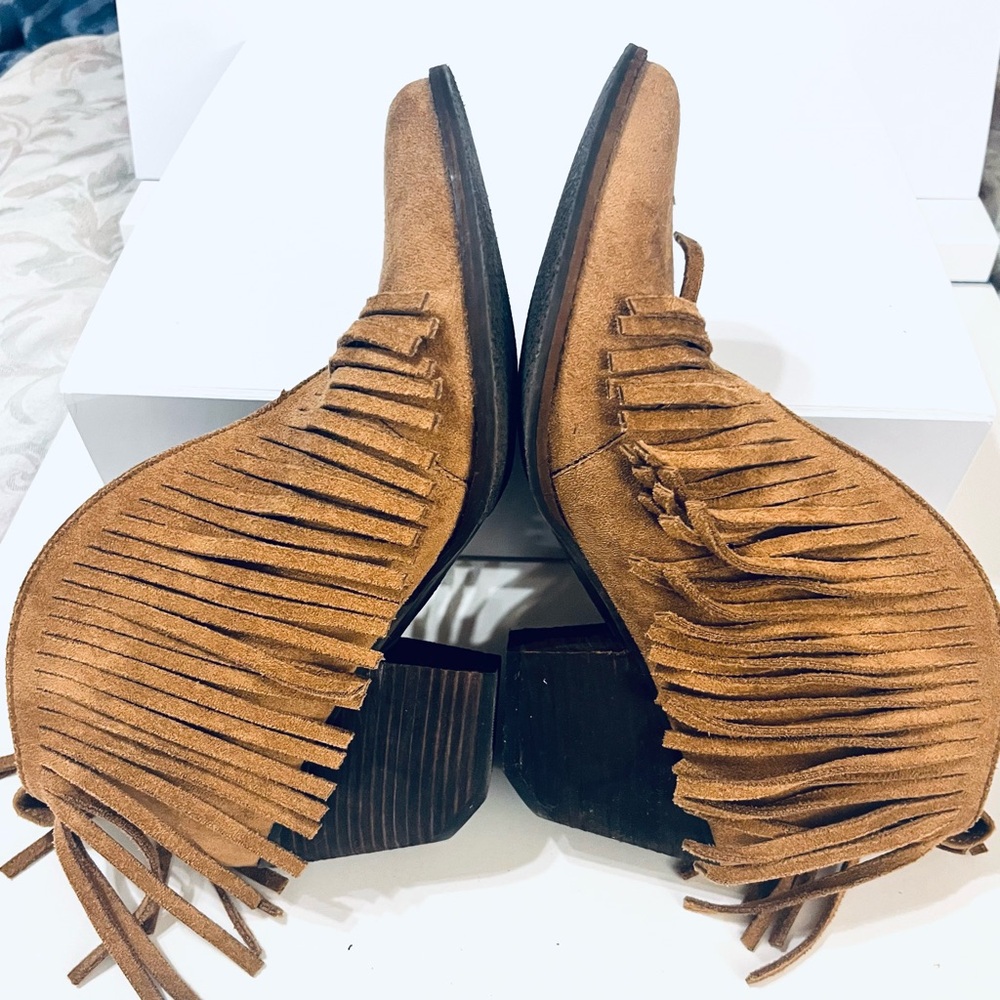 Coconuts by Matisse Lambert Tassel Fringe Ankle Western Style Boots 9.5 - Picture 7 of 12